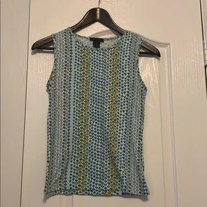 Shades of green and blue Sleeveless top